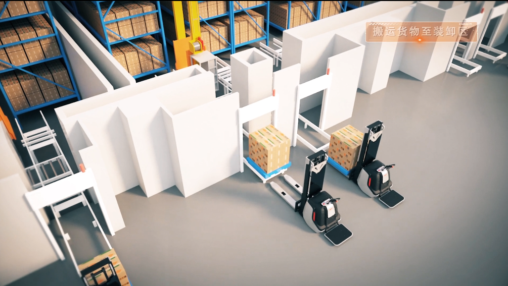 廣州黃埔智能倉(cāng)儲(chǔ)物流系統(tǒng)三維效果展示